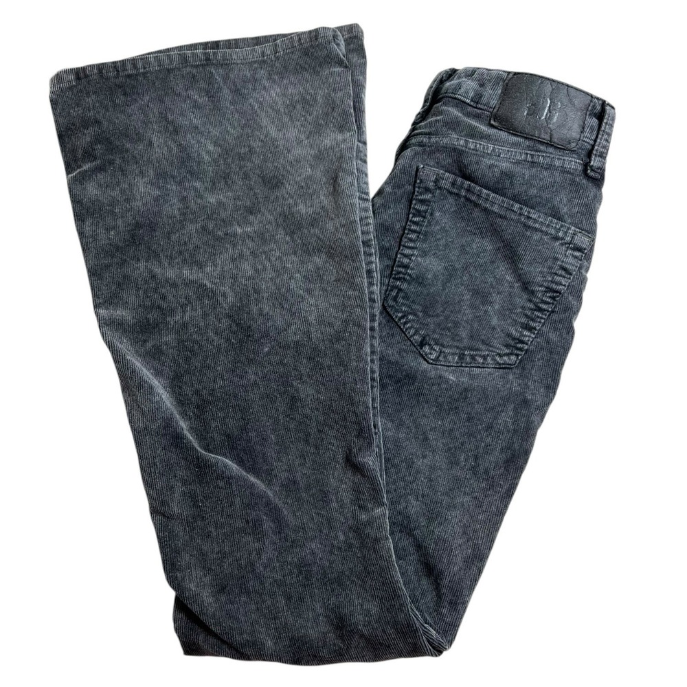 BDG Womens 25 Gray Corduroy Flare Leg‎ Mid Rise Pants Boho Casual Stretch